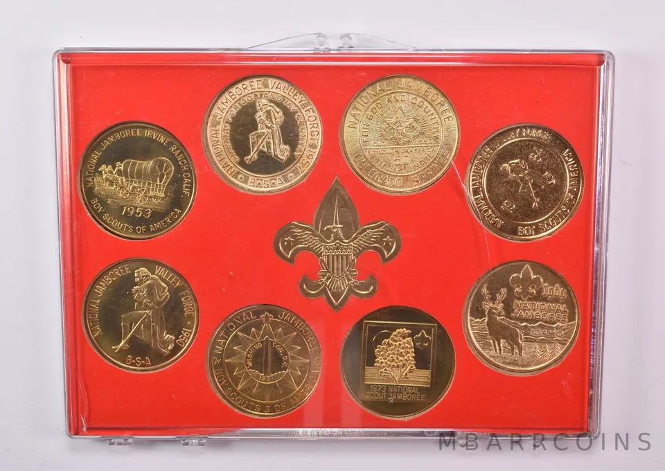 1927-1973 National Jamboree Boy Scout Souvenir Token Set *1829