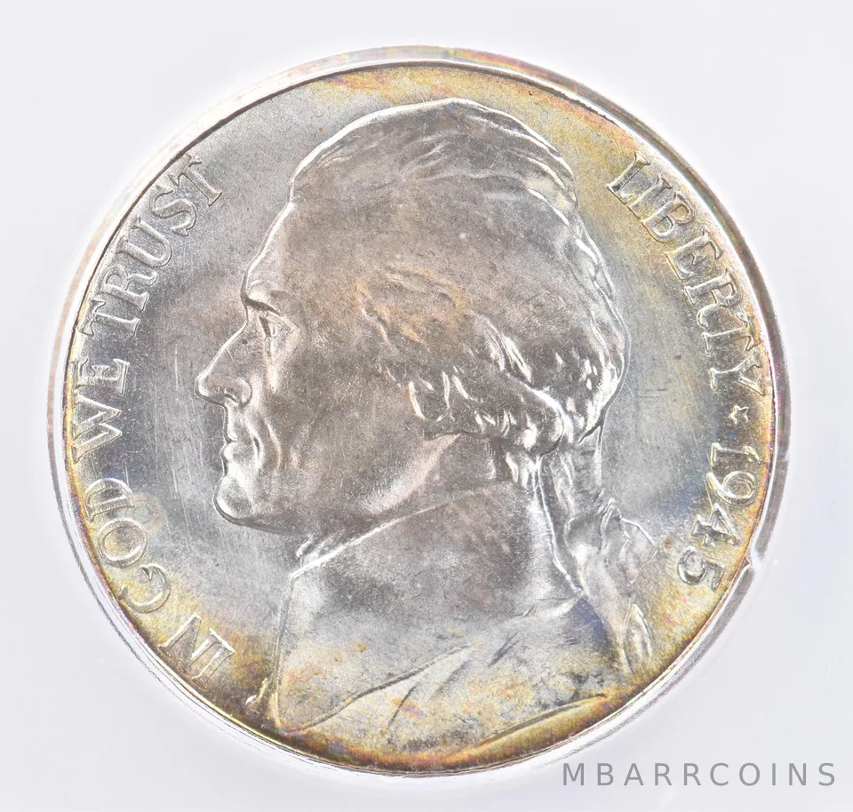 1945-S Jefferson Nickel MS68 ICG Beautiful Tone *2139