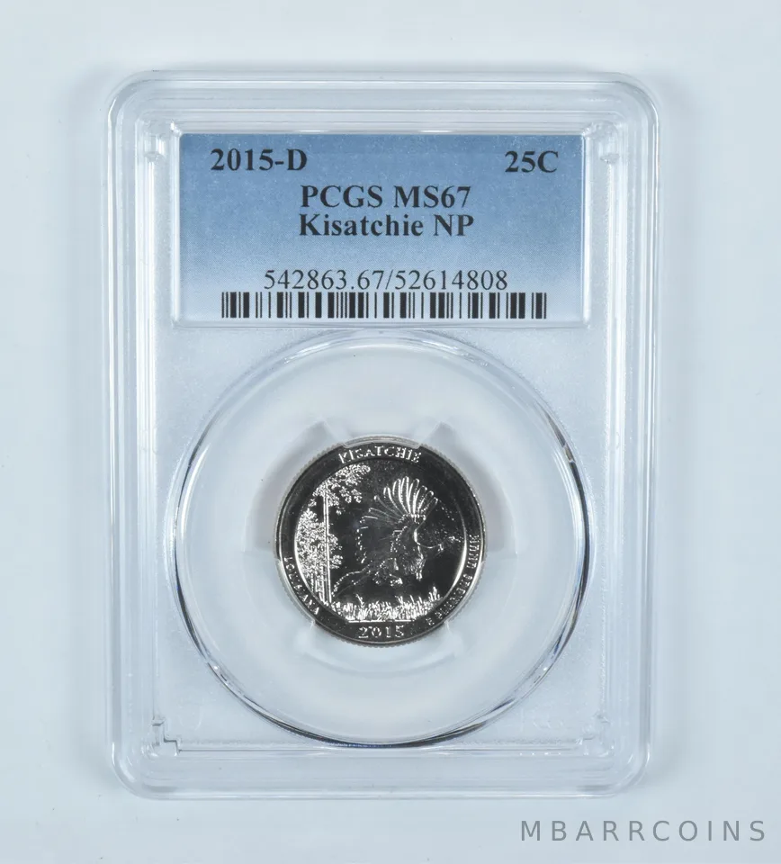 2015-D Washington Quarter ATB Kisatchie MS67 PCGS