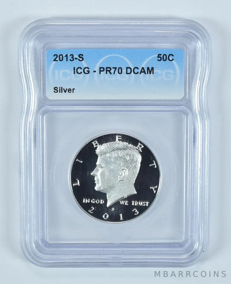 2013-S Kennedy Half Dollar Silver PR70 DCAM ICG