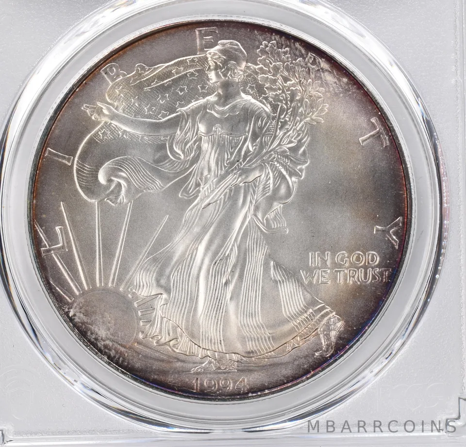 1994 American Silver Eagle MS69 PCGS Beautiful Tone *1130