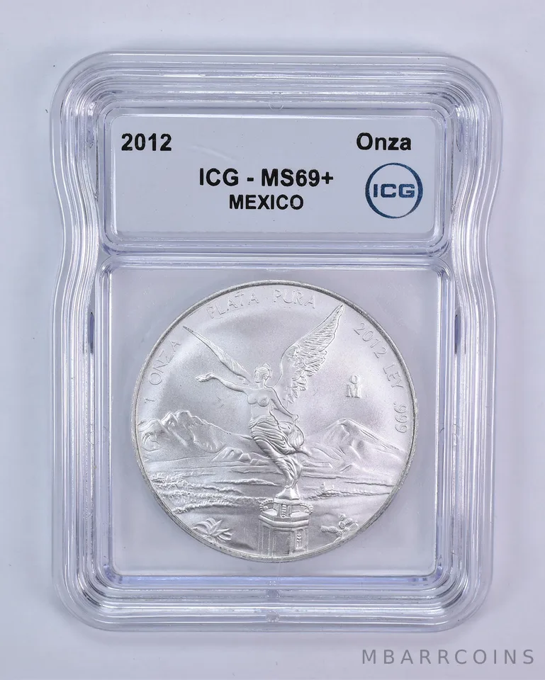 2012 Mo Mexico 1 Onza Silver Libertad MS69+ ICG