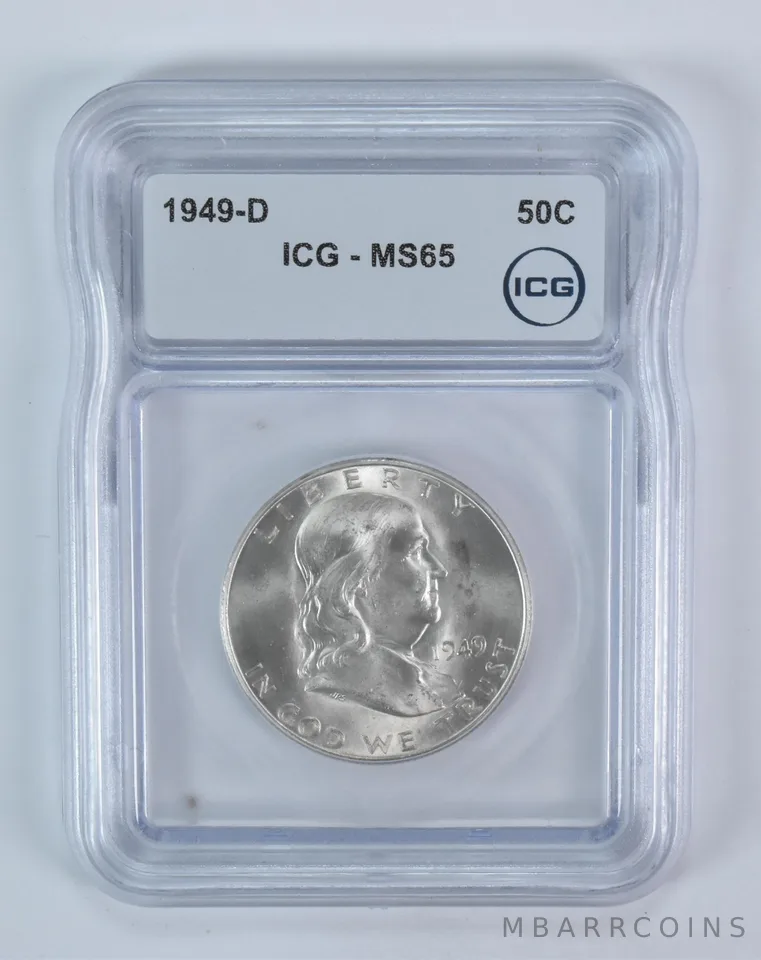 1949-D Franklin Half Dollar MS65 ICG