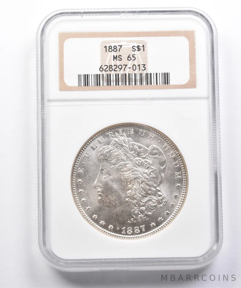 MS65 1887 Morgan Silver Dollar NGC *3562