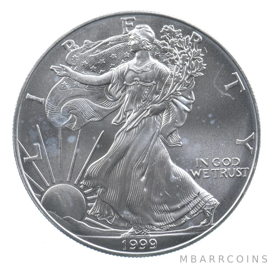 Better Date 1999 American Silver Eagle 1 Troy Oz .999 Fine Silver *755