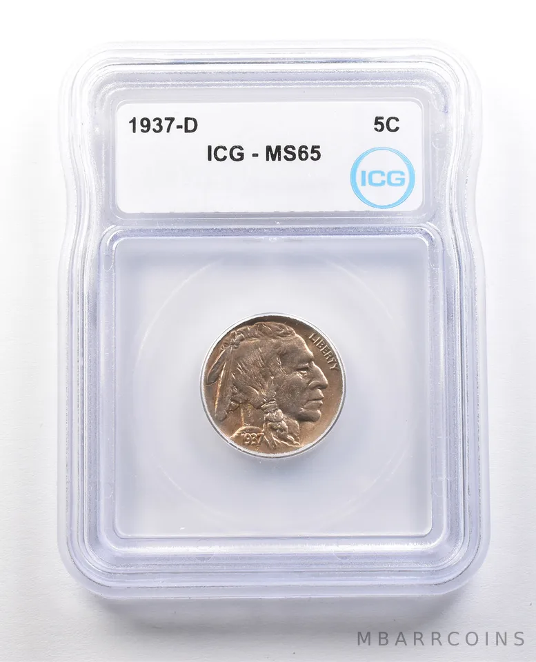 1937-D Indian Head Buffalo Nickel MS65 ICG *1379