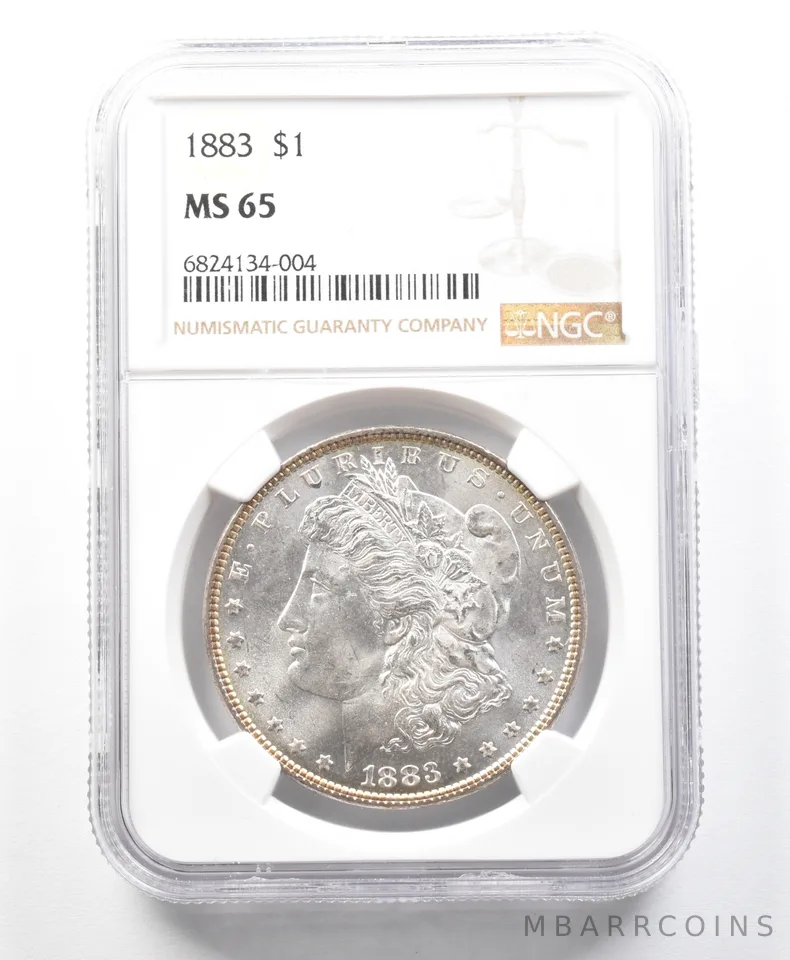 1883 Morgan Silver Dollar MS65 NGC a2267