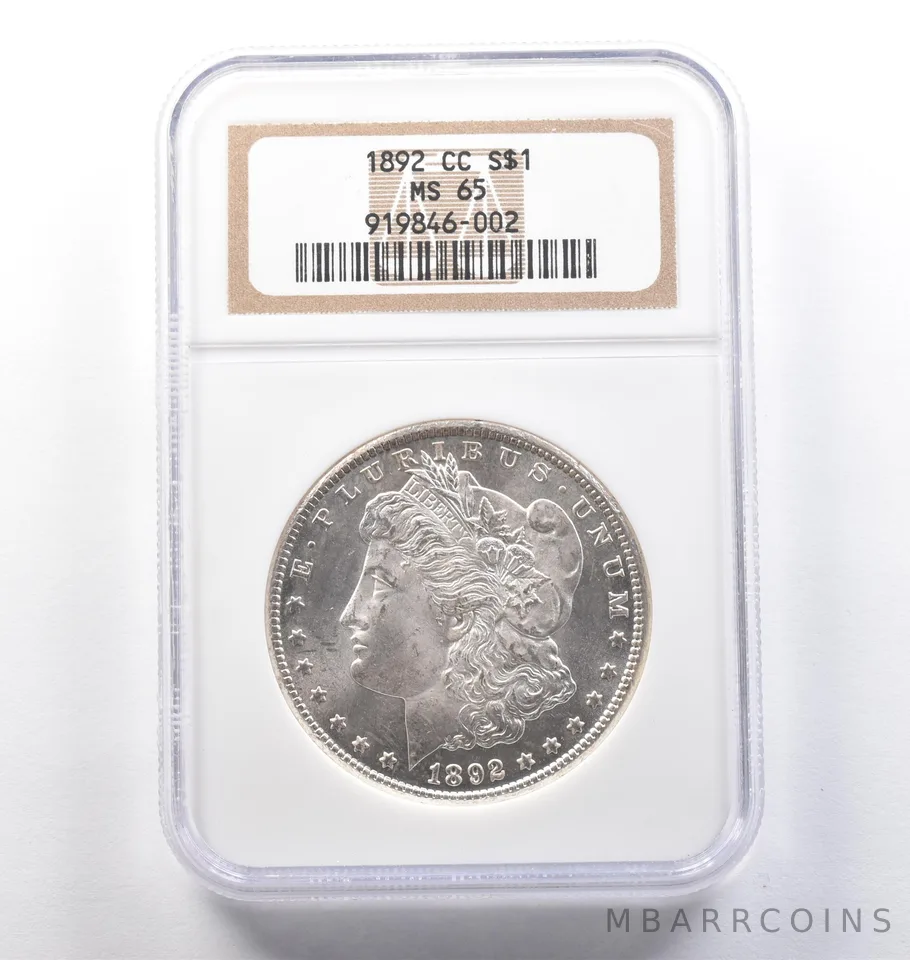 1892-CC Morgan Silver Dollar MS65 NGC PQ *3858