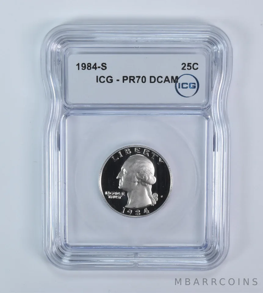 1984-S Washington Quarter PR70 DCAM ICG