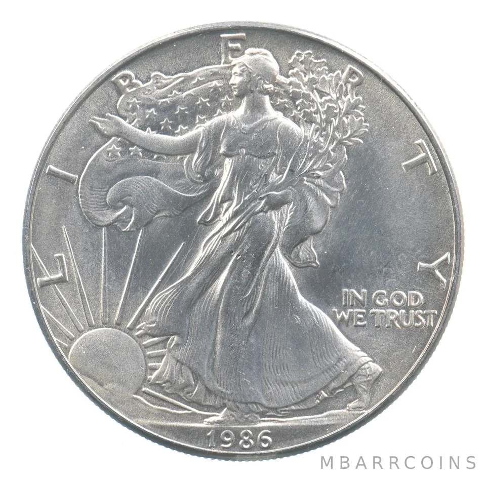 Better Date 1986 American Silver Eagle 1 Troy Oz .999 Fine Silver *669