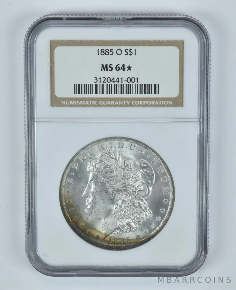 MS64* STAR 1885-O Morgan Silver Dollar NGC - INSANE Tone *4199