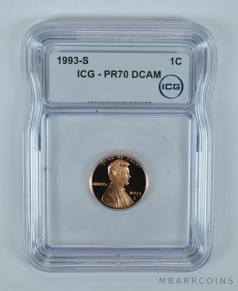 1993-S Lincoln Memorial Cent PR70 DCAM ICG