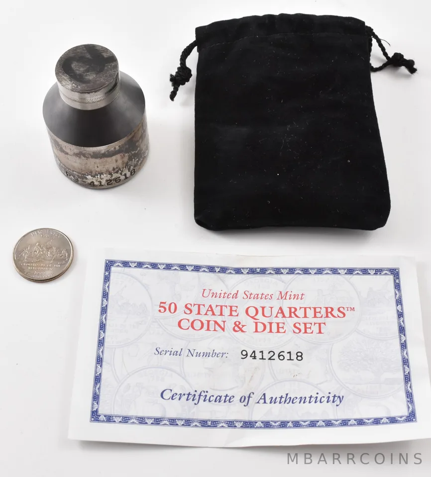 1999 Washington State Quarter & Die Set New Jersey W/ CoA *9586