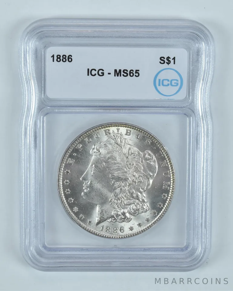 1886 Morgan Silver Dollar MS65 ICG