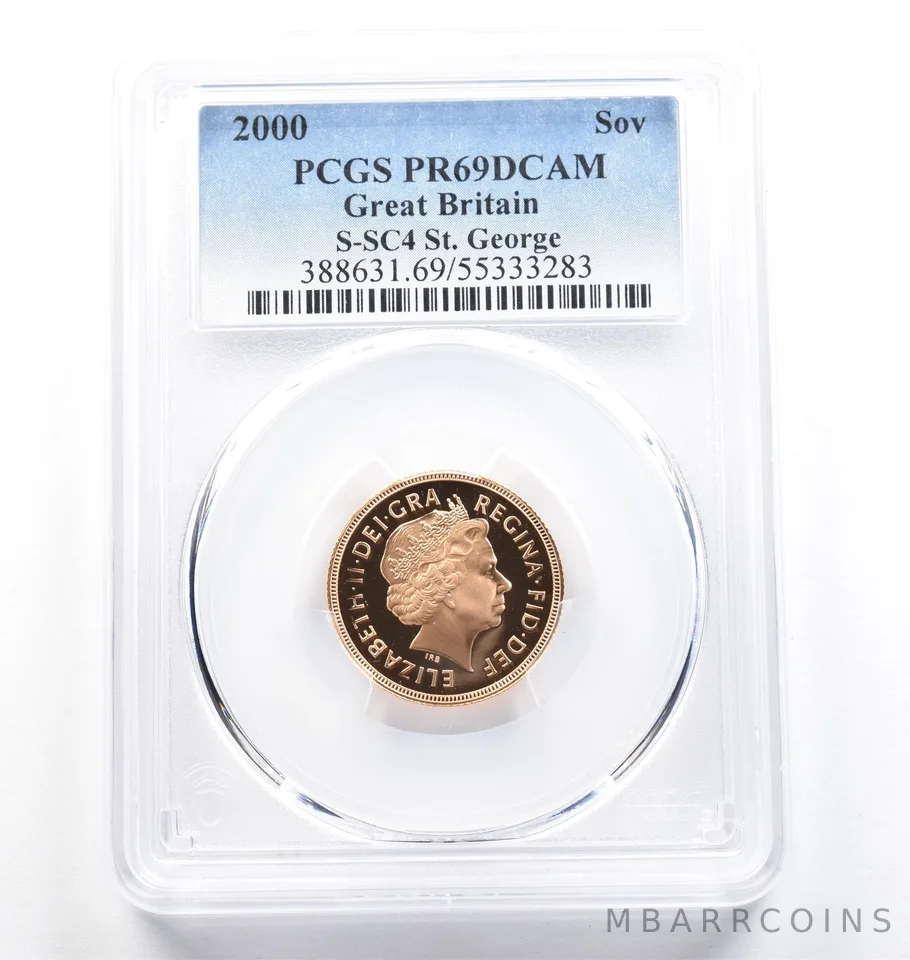 2000 Great Britain Gold Sovereign St George 7.98g PR69 DCAM PCGS *9834