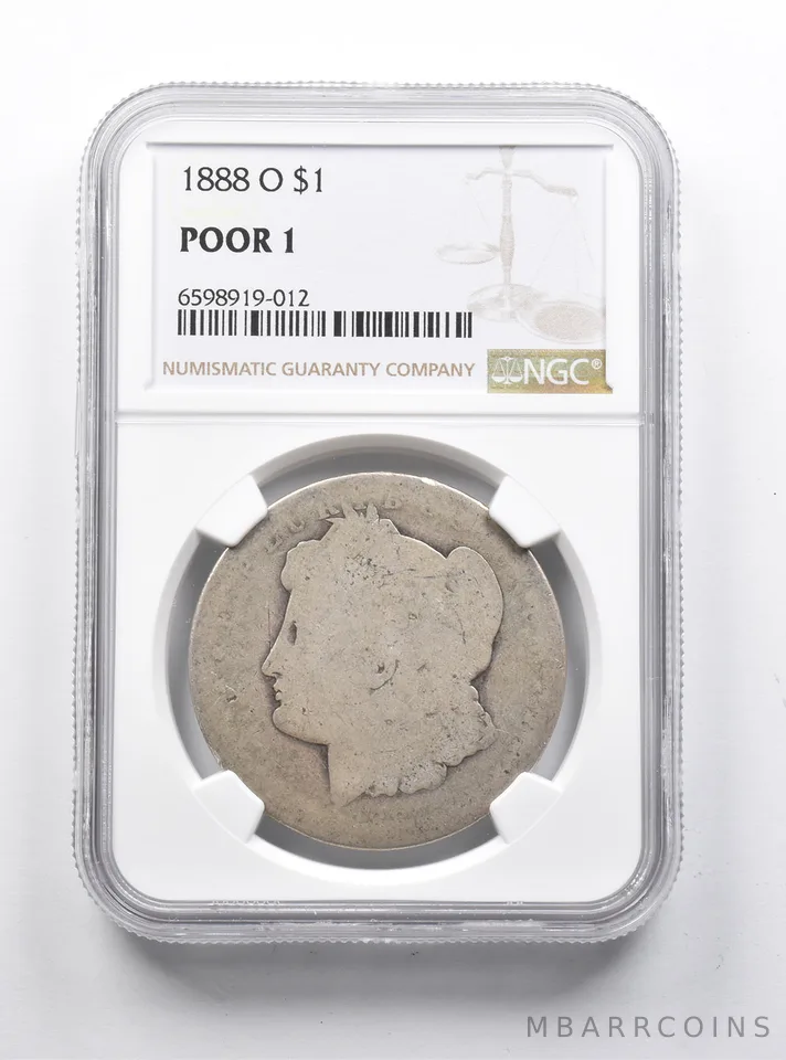 POOR 1 1888-O Morgan Silver Dollar NGC Lowball Pocket Piece *1187