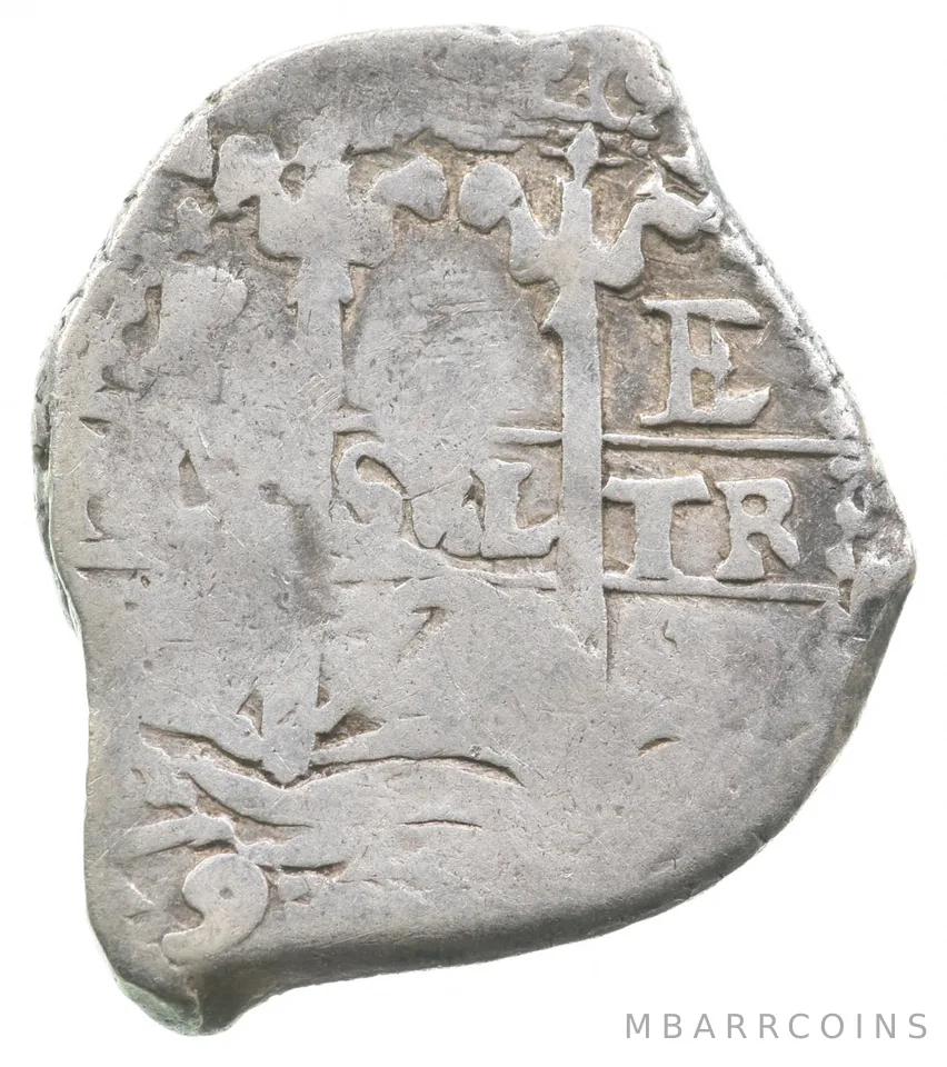 1672 Bolivia (Potosi) 1 Real Shipwreck Coin 3.4g *9602