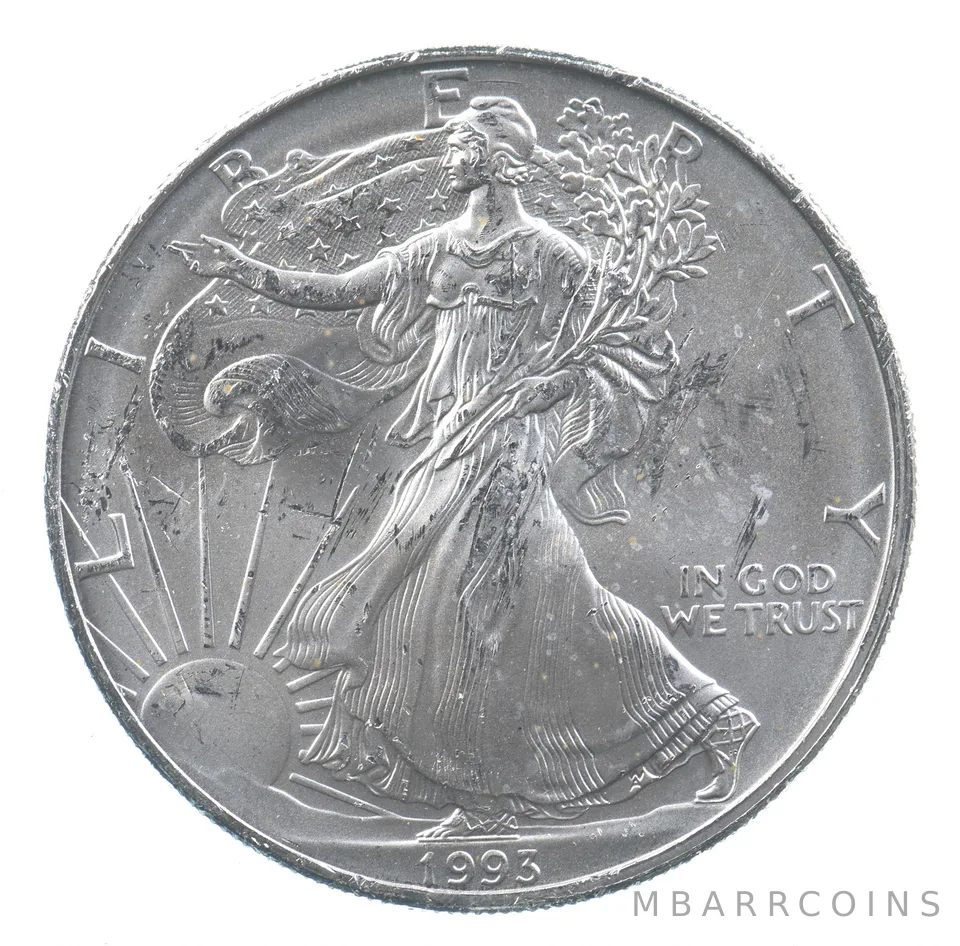 Better Date 1993 American Silver Eagle 1 Troy Oz .999 Fine Silver *720