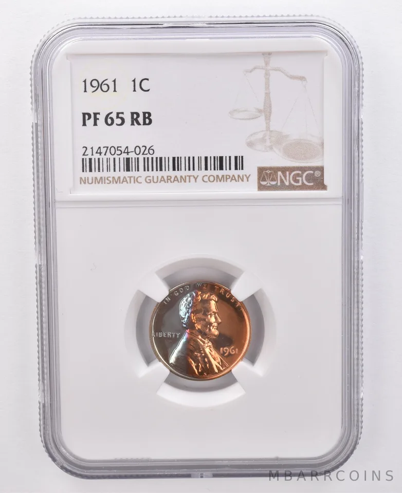 1961 Lincoln Memorial Cent PF65 RB NGC Beautiful Tone *0100