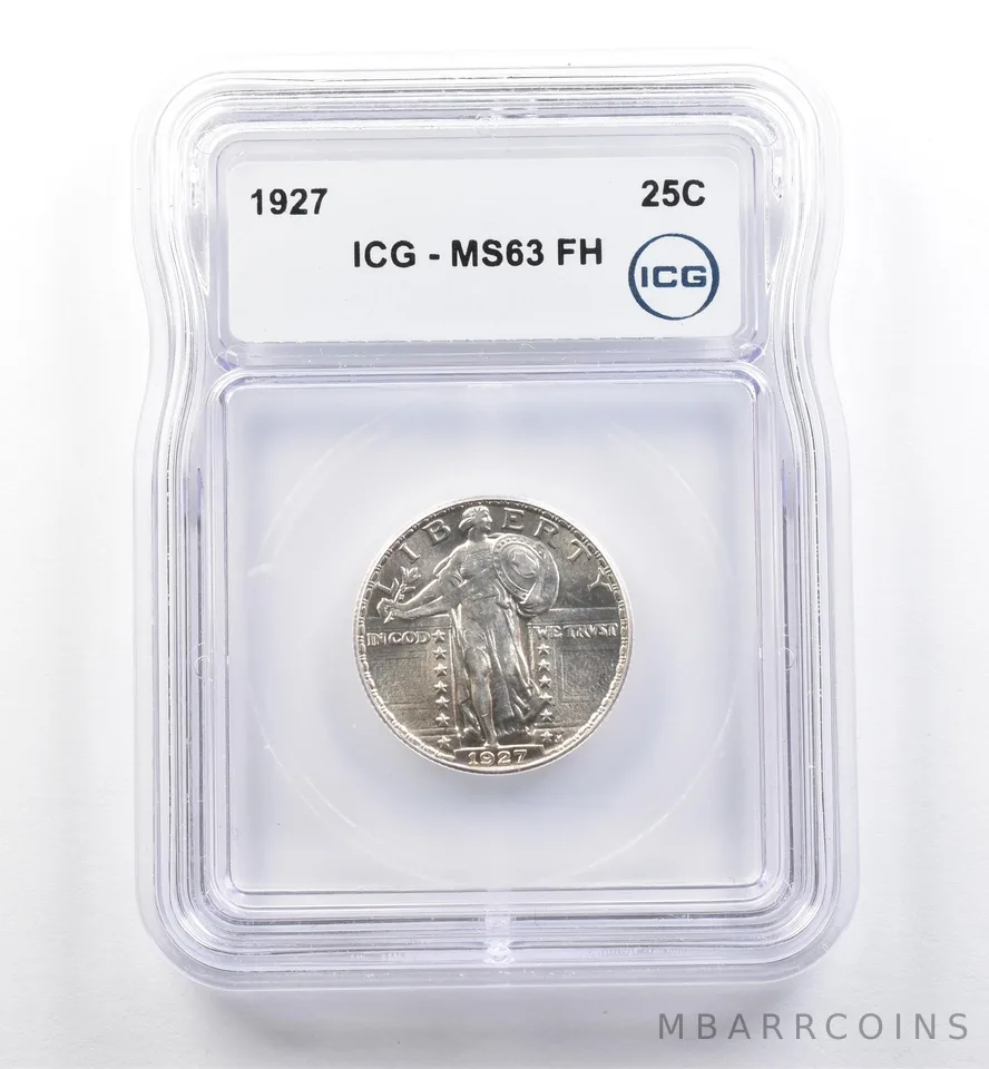 1927 Standing Liberty Quarter MS63 FH ICG *6105