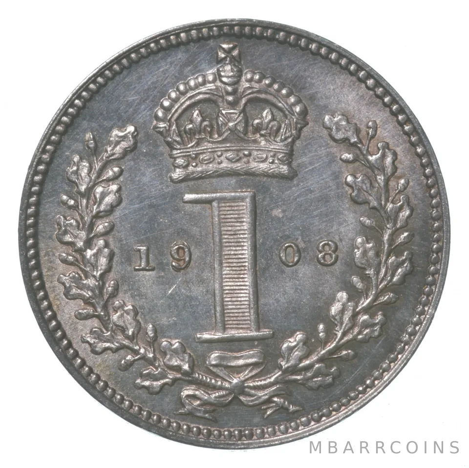 1908 Great Britain 1 Pence Maundy *8398