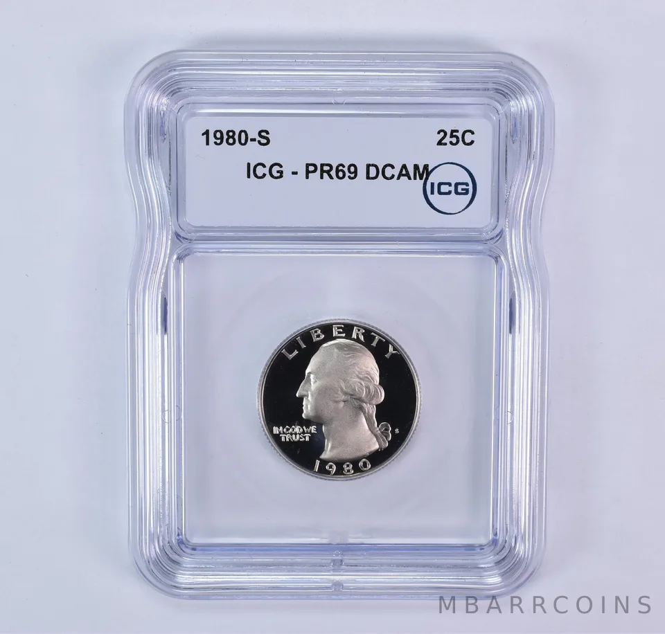 1980-S Washington Quarter PR69 DCAM ICG