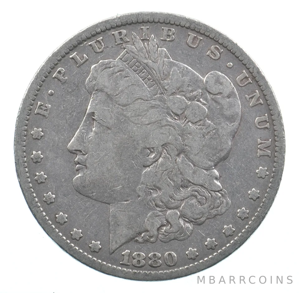 Early - 1880 Morgan Silver Dollar - 90% US Coin *617