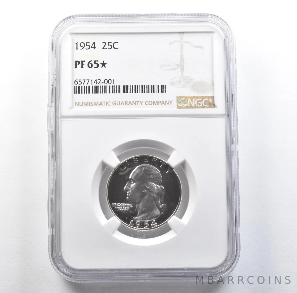 1954 Washington Quarter PF65* STAR NGC *3106