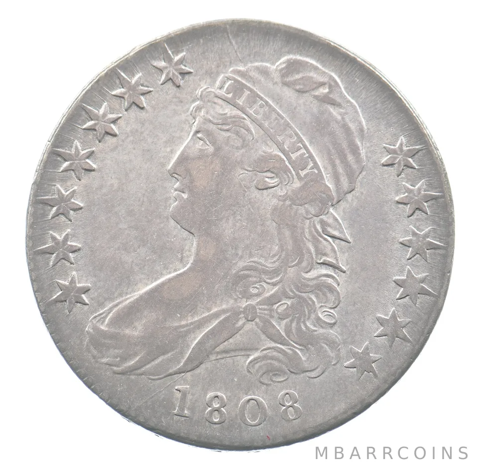 1808 Capped Bust Half Dollar O-106A R2 a5069