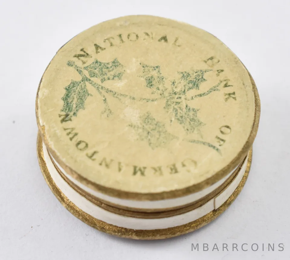 Round Bank Holiday US $5/$2.50 Box 1920's Gold Coin Gift Presentation *5923