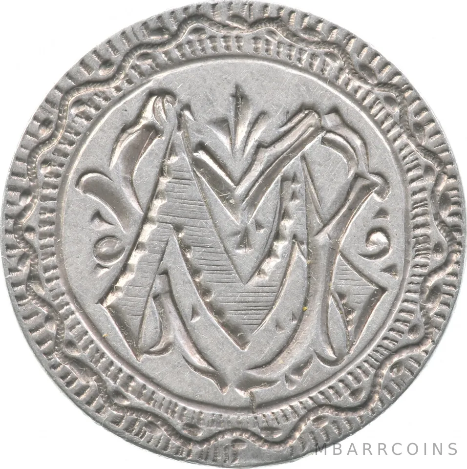 1875 Seated Liberty Dime Love Token Victorian M U G V *5995