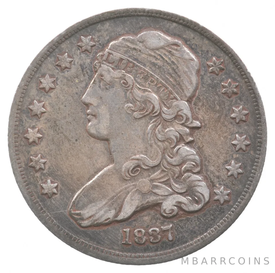 1837 Capped Bust Quarter No Motto *8865