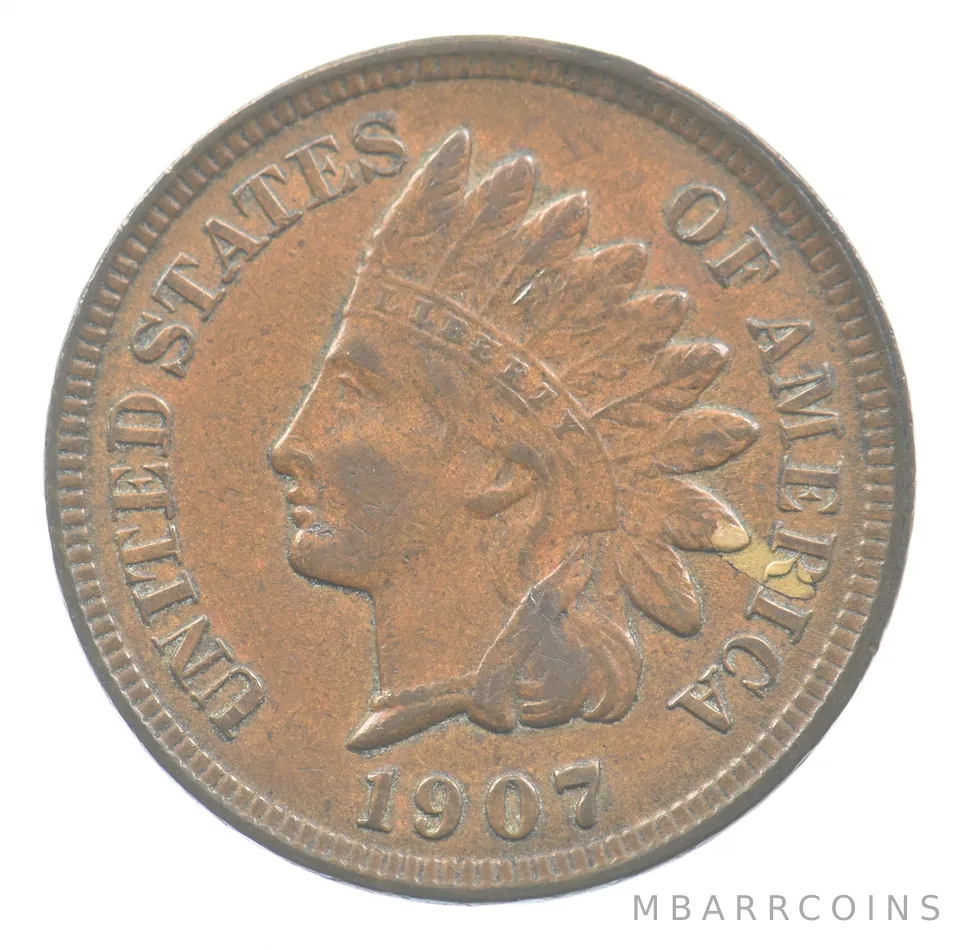 1907 Indian Head Cent *0009