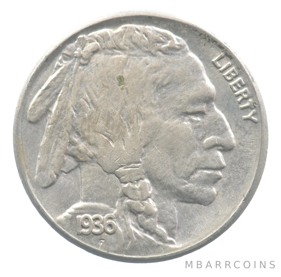 1936-S Indian Head Buffalo Nickel *9376