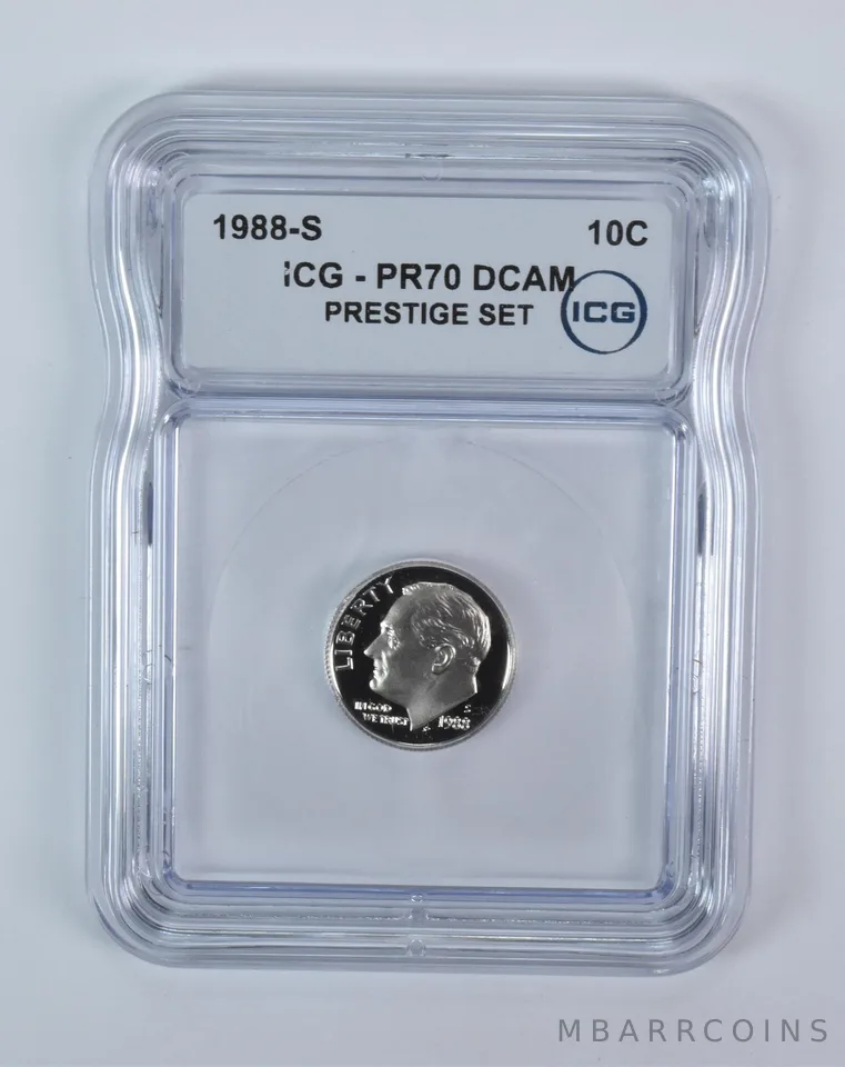 1988-S Roosevelt Dime Prestige Set PR70 DCAM ICG