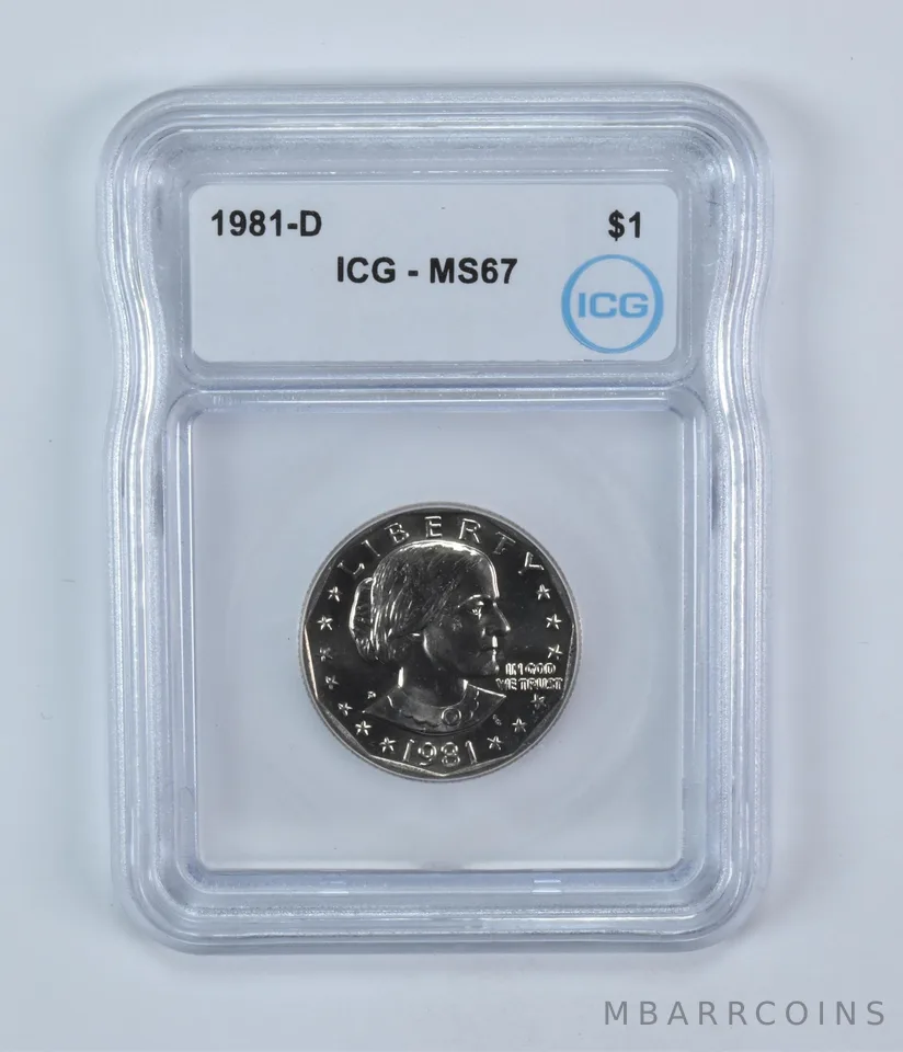 1981-D Susan B Anthony $1 MS67 ICG