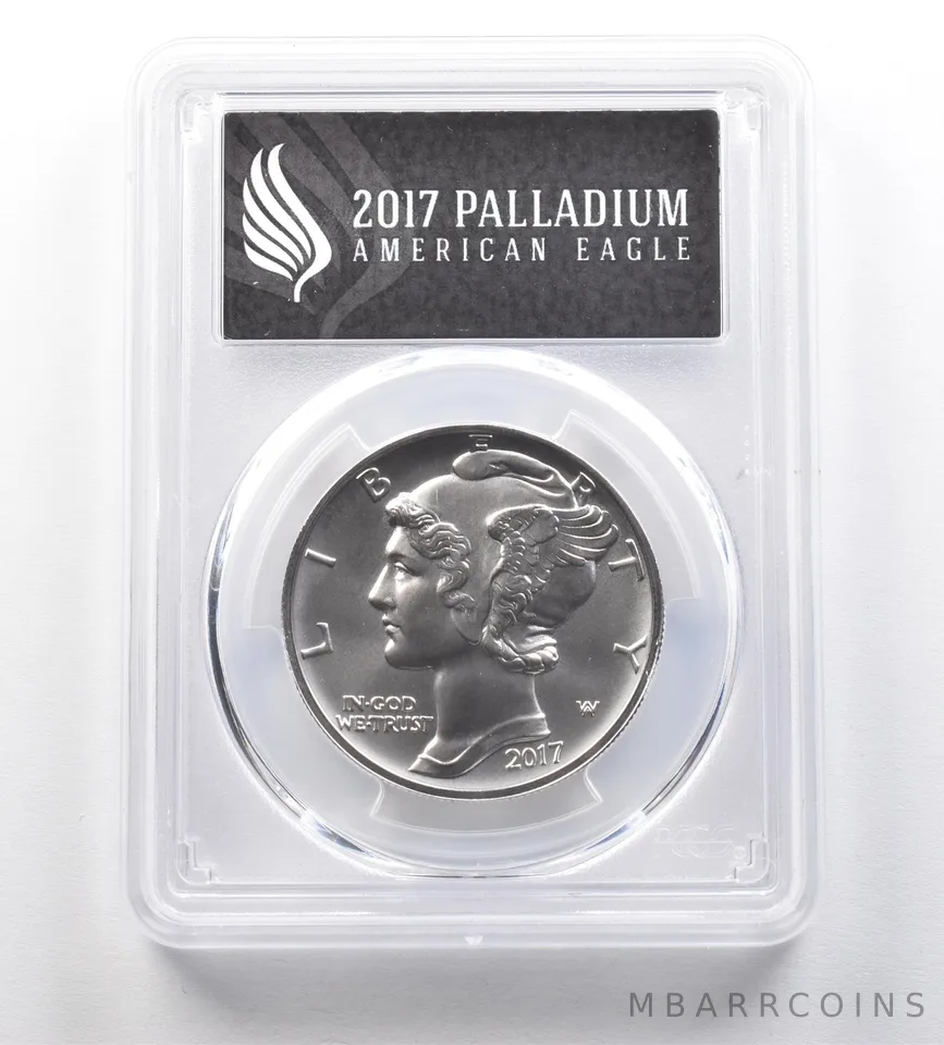 2017 $25 American Palladium Eagle First Strike 1 Oz Palladium MS70 PCGS *1016