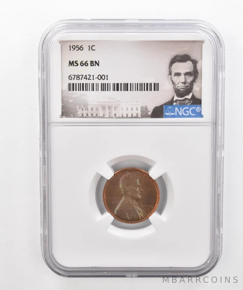 1956 Lincoln Wheat Cent MS66 BN NGC Beautiful Tone *2940