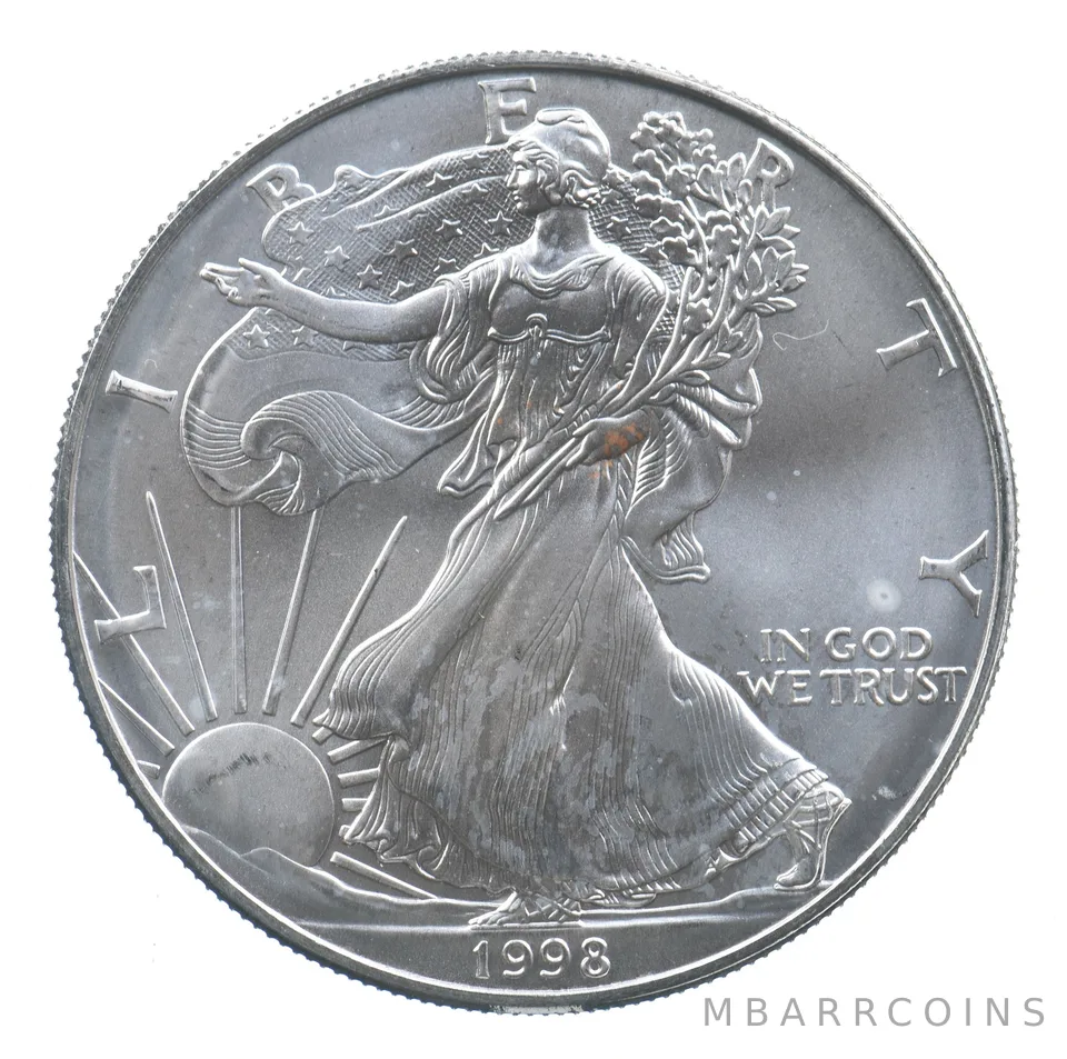 Better Date 1998 American Silver Eagle 1 Troy Oz .999 Fine Silver *749