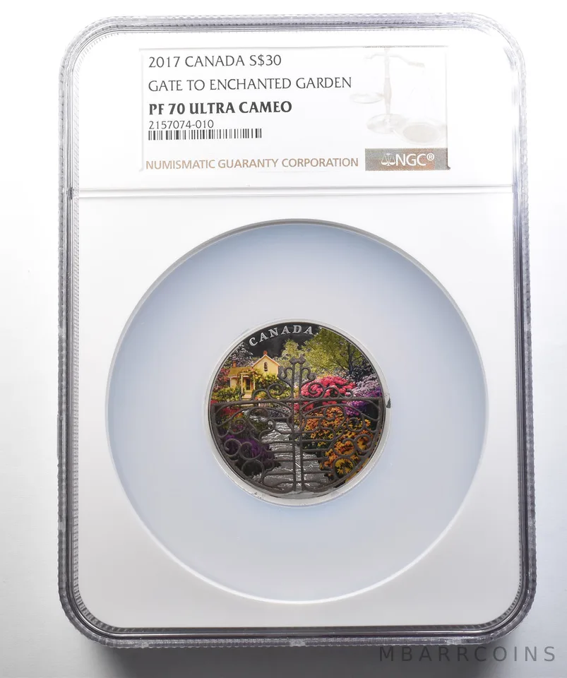 2017 Canada 30 Dollars Silver Gate To Enchanted Garden PF70 UCAM NGC a4420
