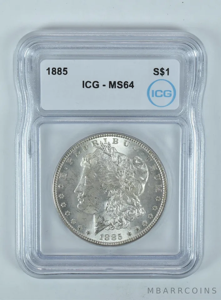 1885 Morgan Silver Dollar MS64 ICG