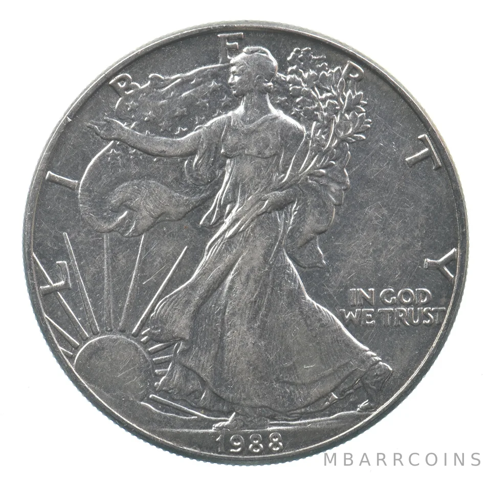 Better Date 1988 American Silver Eagle 1 Troy Oz .999 Fine Silver *597