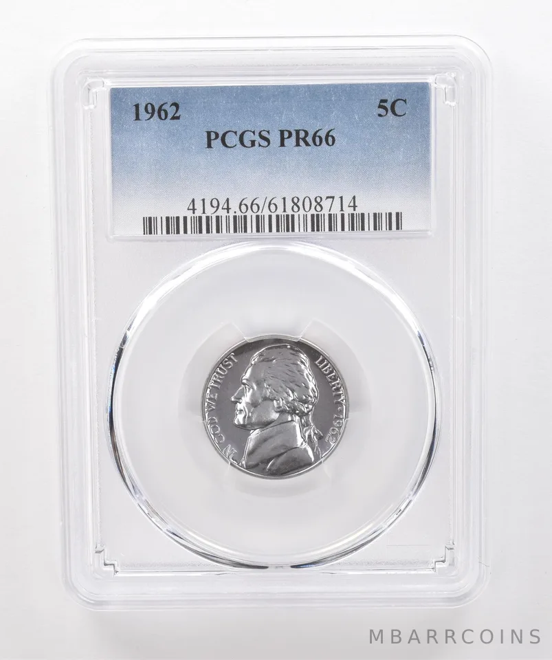 1962 Jefferson Nickel PR66 PCGS Beautiful Tone *1887