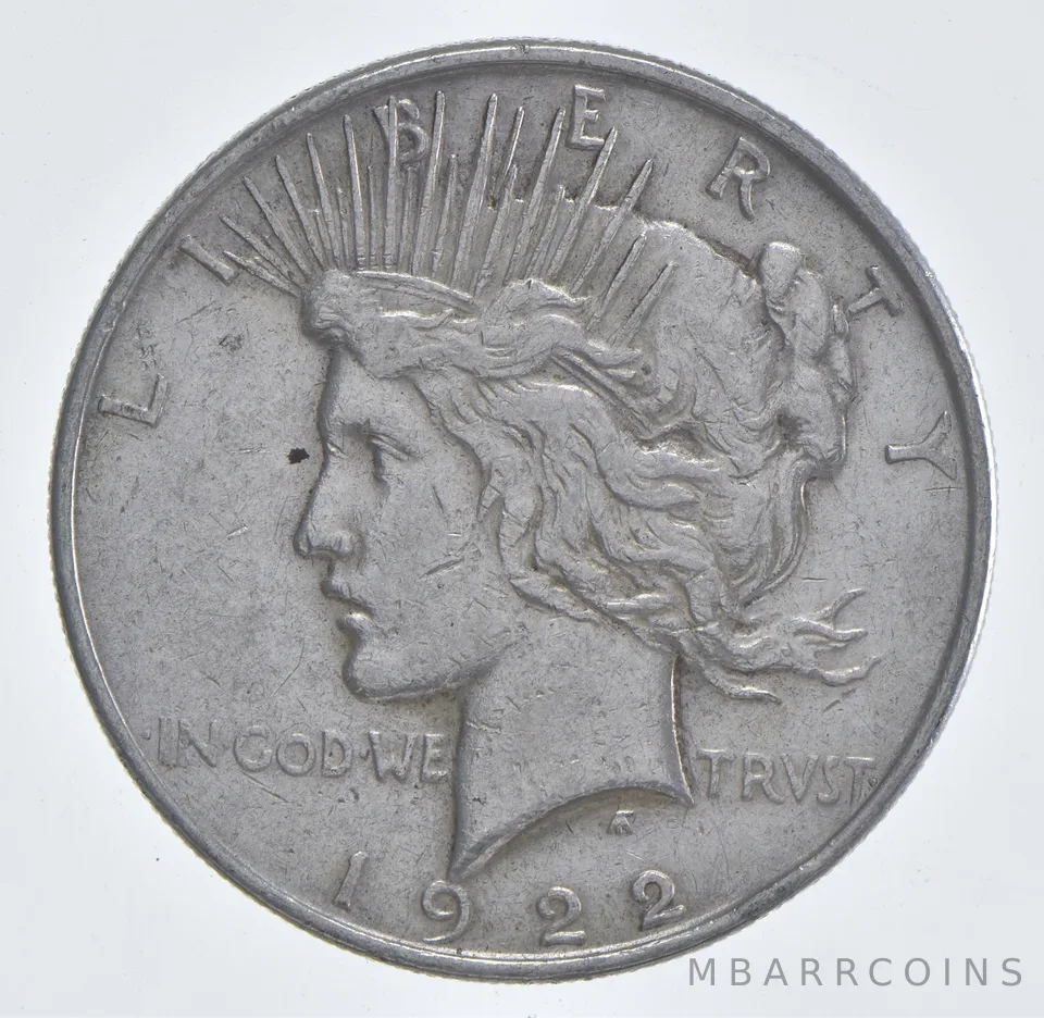 Better - 1922 Peace Silver Dollar - 90% US Coin *685