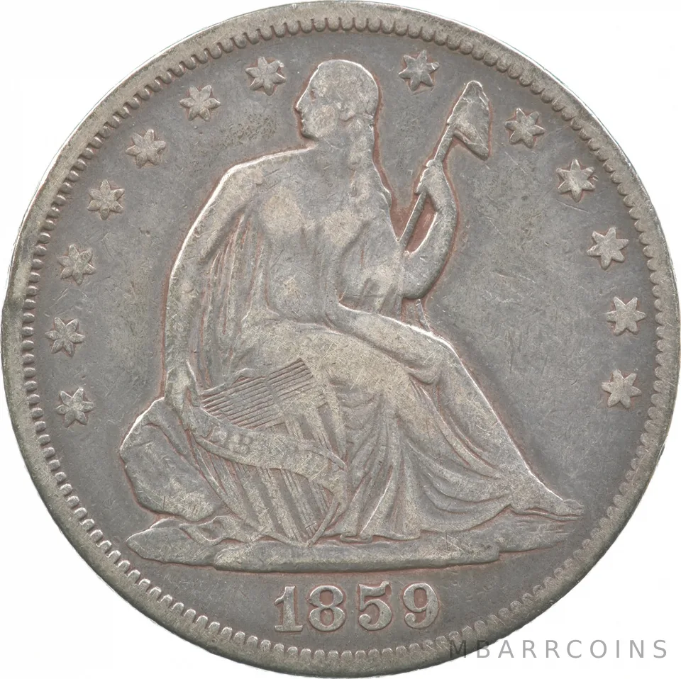1859 Seated Liberty Half Dollar *6930