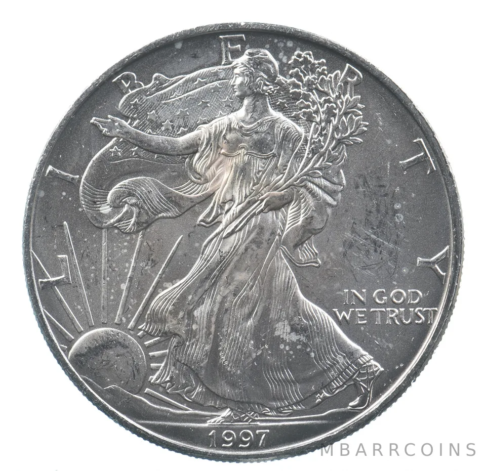 Better Date 1997 American Silver Eagle 1 Troy Oz .999 Fine Silver *636