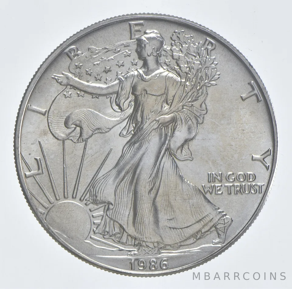 Better Date 1986 American Silver Eagle 1 Troy Oz .999 Fine Silver *973