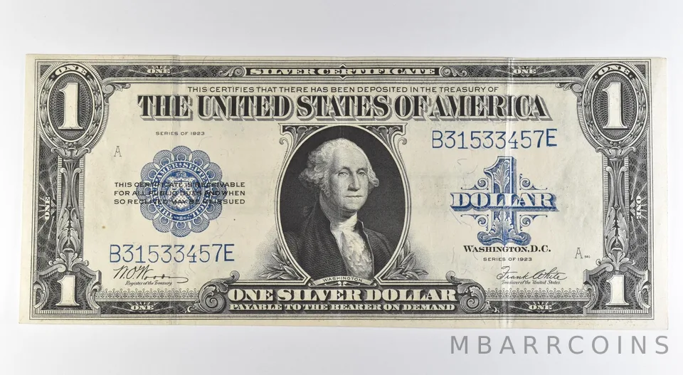 1923 $1 Silver Certificate Large Note Blue Seal Fr#238 *0539