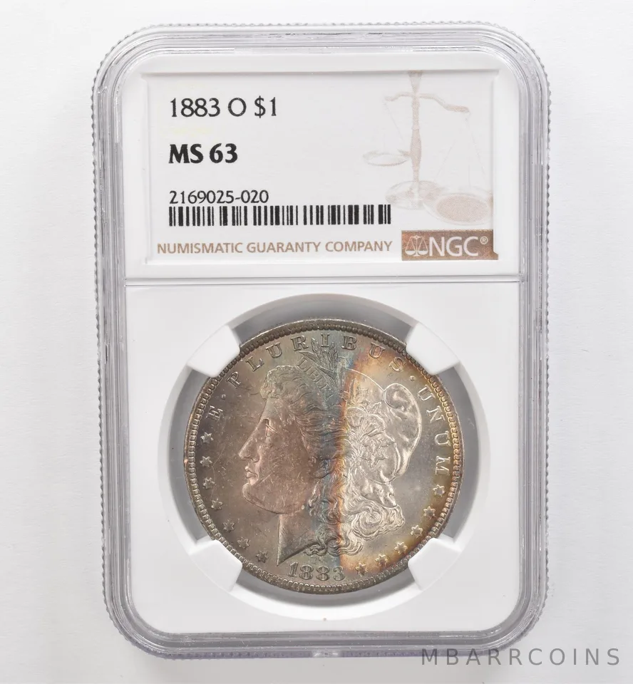 1883-O Morgan Silver Dollar MS63 NGC Beautiful Tone *9507