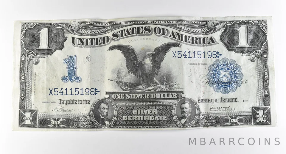 1899 $1 Silver Certificate Large Note Blue Seal *2839